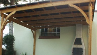 Pergola s krbem